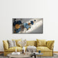 Blue Ginkgo with Golden Circles Wall Art Canvas Office Home Room Framed 120x60cm