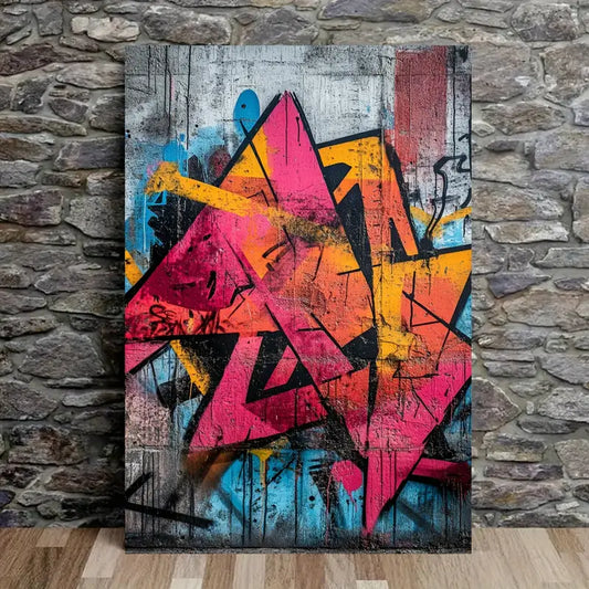 Urban Graffiti Canvas Art Print 100% Australian Made 40x60cm Stretched Canvas Ready to Hang