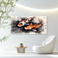 Two Beautiful Koi Fish Wall Art Canvas Office Home Room Framed 120x60cm