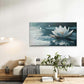 Water Lily Blooms on The Water Wall Art Canvas Office Home Room Framed 120x60cm