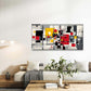 Abstract Geometric Pattern Wall Art Canvas Office Home Room Framed 120x60cm