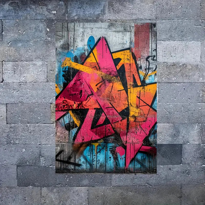 Urban Graffiti Canvas Art Print 100% Australian Made 40x60cm Stretched Canvas Ready to Hang