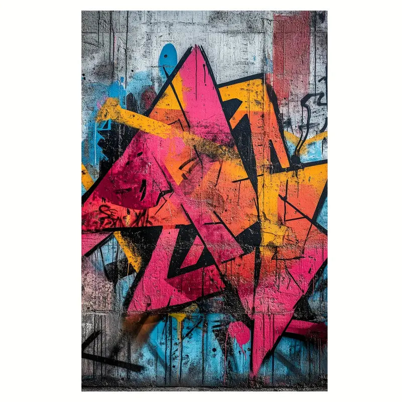 Urban Graffiti Canvas Art Print 100% Australian Made 40x60cm Stretched Canvas Ready to Hang