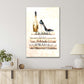 A Bottle of Champagne, High Heel Shoes on Book Stack, Fashion Print 100% Australian Made 40x60cm Stretched Canvas Ready to Hang