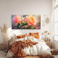 Pink Rose Flower Bouquet Wall Art Canvas Office Home Room Framed 120x60cm