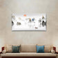 Chinese Ink Mountain Gold Deer Wall Art Canvas Office Home Room Framed 80x45cm