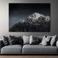 B&W Mountains Hills With Dark Skies Print 100% Australian Made Stretched Canvas Ready to Hang - BW-108