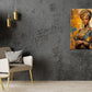 Painting Of a Woman Wearing a Turban Print 100% Australian Made 40x60cm Stretched Canvas Ready to Hang