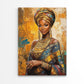 Painting Of a Woman Wearing a Turban Print 100% Australian Made 40x60cm Stretched Canvas Ready to Hang