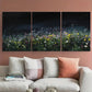 3pcs Sky Stars Meadow Flowers Boho Metal Print Ready to Hang Art