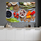 Vegetables, Fruits & Diet Food Print 100% Australian Made Stretched Canvas Ready to Hang - KR-108