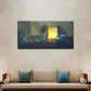 Sci-Fi Cyberpunk City Rain Wall Art Canvas Office Home Room Framed 120x60cm