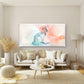 Watercolor Cat Abstract Wall Art Canvas Office Home Room Framed 120x60cm