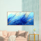 Deep Ocean Blue Energy Color Wall Art Canvas Office Home Room Framed 80x45cm