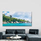 Beautiful Island Andaman Shore Wall Art Canvas Office Home Room Framed 80x45cm