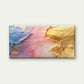Pastel Metallic Fluid Terrain Wall Art Canvas Office Home Room Framed 120x60cm