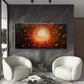 Autumn Leaves in a Spiral Wall Art Canvas Office Home Room Framed 120x60cm
