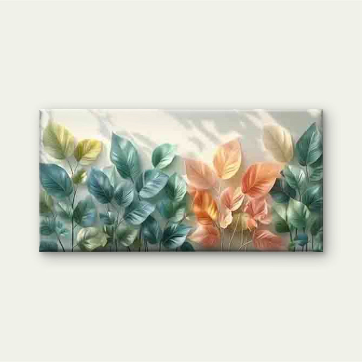 Abstract Colorful Leaf Art Wall Art Canvas Office Home Room Framed 120x60cm