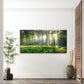 Sunbeams Pierce Forest Trees Wall Art Canvas Office Home Room Framed 120x60cm