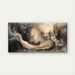 Pattern of Surging Ocean Waves Wall Art Canvas Office Home Room Framed 120x60cm