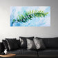 Chic Blue Sky & Green Plants Wall Art wall canvas office home room framed 120x60cm