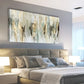 Modern Abstract Beige Gray Light Green Wall Art canvas office home room framed 120x60cm