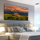 Grand Teton National Park Snow Capped Mountains Warm Sunset Hues Wall Art canvas office home room framed 80x45cm