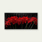 Featuring Red Blooms Wall Art Canvas Office Home Room Framed 120x60cm