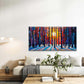 Abstract of a Colorful Forest Wall Art Canvas Office Home Room Framed 80x45cm