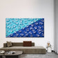 Abstract Crystal Texture Wall Art Canvas Office Home Room Framed 120x60cm