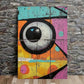 Graffiti Art Poster, Abstract Eye Street Art Print 100% Australian Made 40x60cm Stretched Canvas Ready to Hang