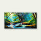 River In Autumn Forest Wall Art Canvas Office Home Room Framed 120x60cm