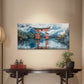 Torii Gate In Mist Mountain Wall Art Canvas Office Home Room Framed 120x60cm