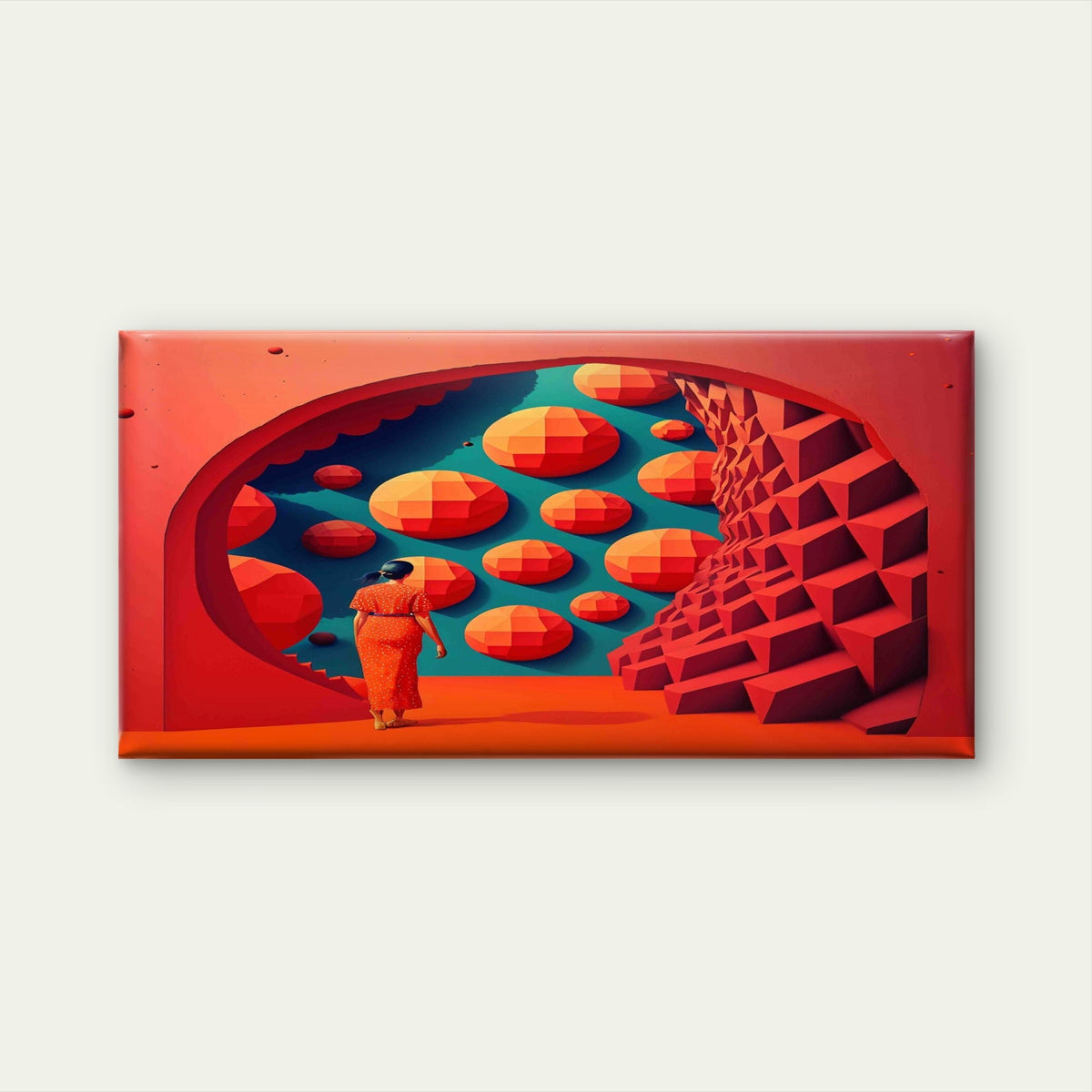 Web With Raindrops Wall Art Canvas Office Home Room Framed 80x45cm