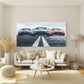 Three Powerful Mercedes AMG Car Wall Art Canvas Office Home Room Framed 120x60cm