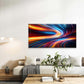 Spectrum Flashes Coloured Light Wall Art Canvas Office Home Room Framed 120x60cm
