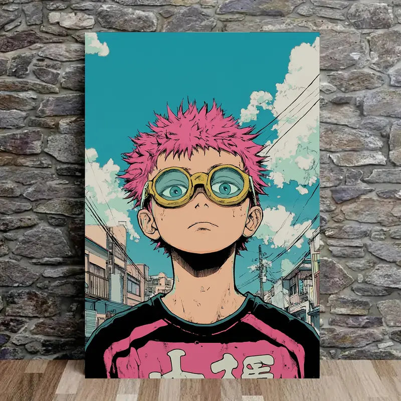 Little Boy with Sunglass Pop Art Print 100% Australian Made 40x60cm Stretched Canvas Ready to Hang