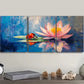 3pcs Ladybug & Water Lily Painting Metal Print Ready to Hang Art