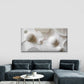 White Sphere Design with Curved Wall Art Canvas Office Home Room Framed 120x60cm