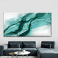 Pastel Cyan Mint Liquid Marble Wall Art Canvas Office Home Room Framed 120x60cm