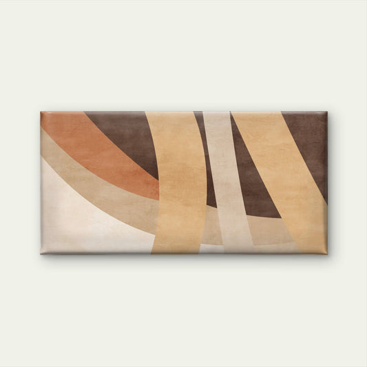 Modern Boho Terracotta Abstract Wall Art Canvas Office Home Framed 80x45cm