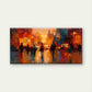 Modern Abstract Cityscape Wall Art Canvas Office Home Room Framed 120x60cm