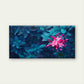 Bright Red Flower on Dark Bush Wall Art Canvas Office Home Room Framed 120x60cm