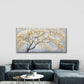 White Leaf Tree Painting Wall Art Canvas Office Home Room Framed 120x60cm