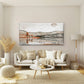 Minimalist Boho Desert Land Wall Art Canvas Office Home Room Framed 120x60cm
