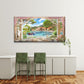 Mediterranean Sea View Wall Art Canvas Office Home Room Framed 80x45cm