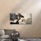 Modern Black Grey Beige Fluid Wall Art Canvas Office Home Room Framed 120x60cm