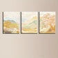 3pcs Watercolor Soft Scenery Elegant Painting Metal Print Ready to Hang Art