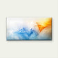 Abstract Blue Orange and White Wall Art Canvas Office Home Room Framed 120x60cm