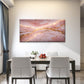 Pink Onyx With Golden Backlit Wall Art Canvas Office Home Room Framed 120x60cm